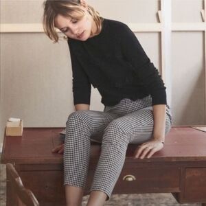 Women's Black and White Checkered Pants